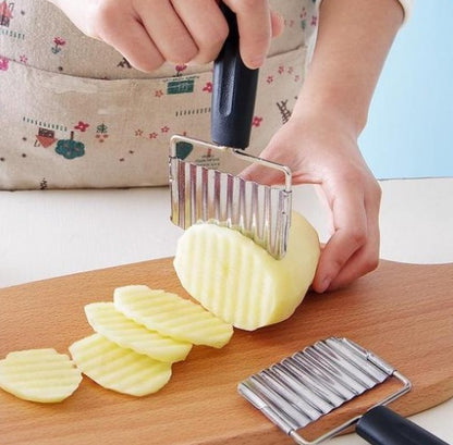 Wavy Edged Stainless Steel Vegetable Slicer Potato Cutter