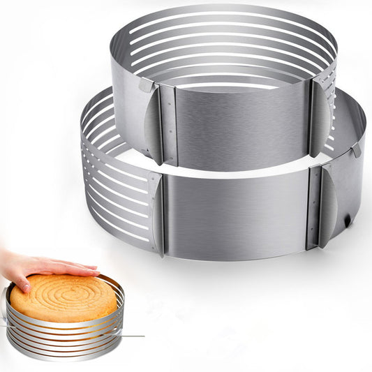 Layered Telescopic Slice Cake Mold Slicer Baking Pan