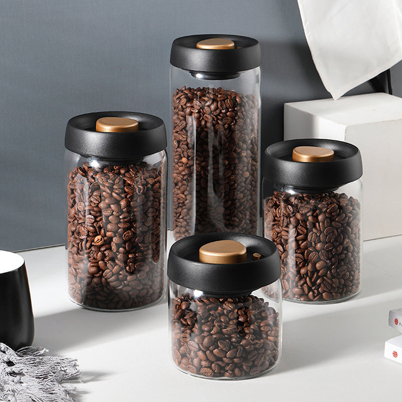 Home Kitchen Jar Coffee Bean Vacuum Crisper Kitchen Gadgets