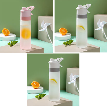 Water Bottle with spray function (multicolors)