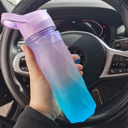 Water Bottle with spray function (multicolors)